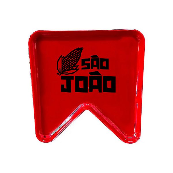 Bandeja Decorativa São João - Bandeira Vermelho - 1 unidade - Rizzo