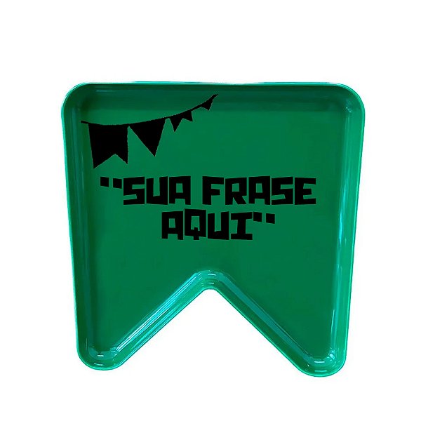 Bandeja Decorativa Personalizado - Bandeira Verde - 1 unidade - Rizzo