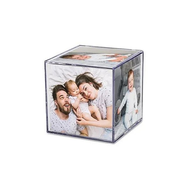 Mini Cubo com Foto - 6,5cm - 1 unidade - Rizzo Personalize