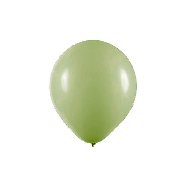 Balão de Festa Redondo Profissional Látex Liso - Pistache - 1 unidade - Art-Latex - Rizzo