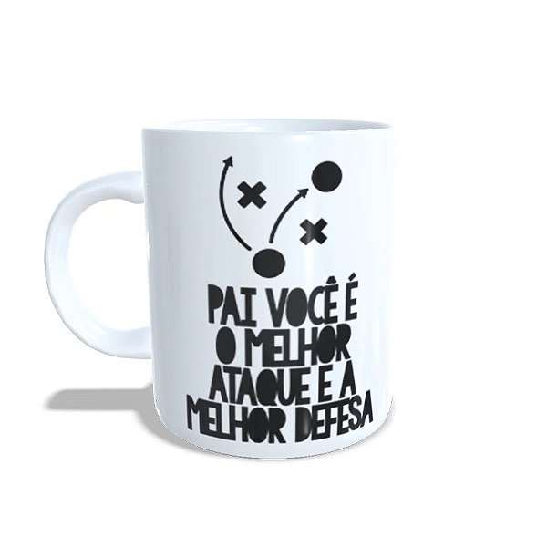 Caneca de Porcelana Papai Gol de Placa  - 1 unidade - Rizzo