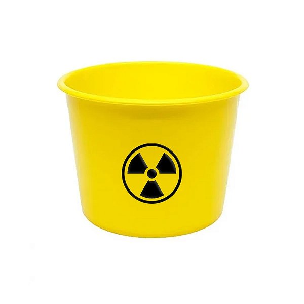 Balde de Pipoca Amarelo Personalizado - Radioatividade - 1 unidade - Rizzo
