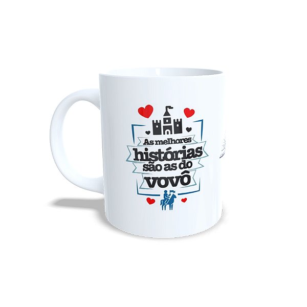 Caneca de Porcelana Histórias de Vovô - 1 unidade - Rizzo