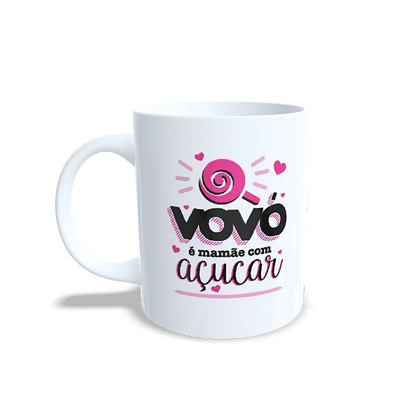 Caneca de Porcelana Vovó Doce - 1 unidade - Rizzo