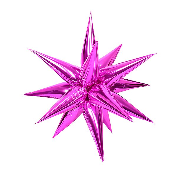 Balão de Festa Metalizado 27" 68,5cm - Sputnik Pink - 2 unidades - Rizzo