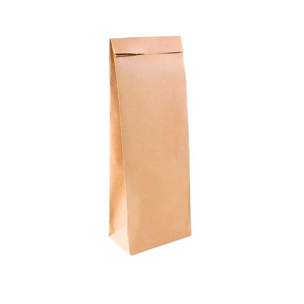 Saco de Papel Garrafa 38x13x8cm - Kraft - 50 unidades - Cromus - Rizzo