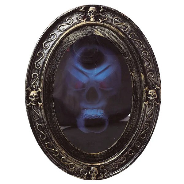 Enfeite de Halloween - Espelho da Morte - Com Som e Luz - 1 unidade - Cromus - Rizzo