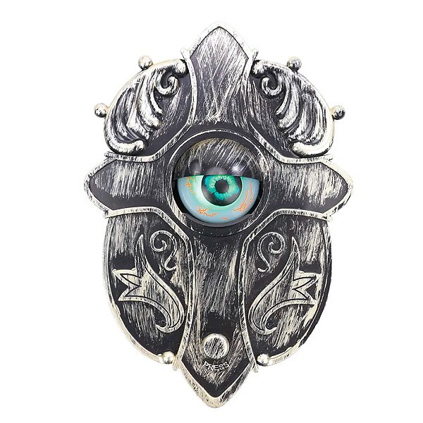Enfeite Decorativo Halloween - Campainha Olho Sombrio - Som, Luz e Movimento - 1 unidade - Cromus - Rizzo