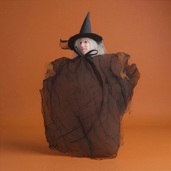 Enfeite Decorativo Halloween - Bruxa Tina - Laranja - 1 unidade - Cromus - Rizzo