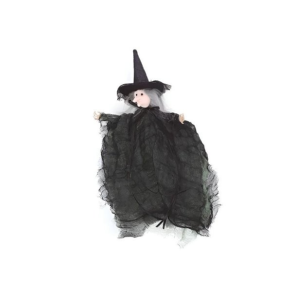 Enfeite Decorativo Halloween - Bruxa Jade - Verde - 1 unidade - Cromus  - Rizzo