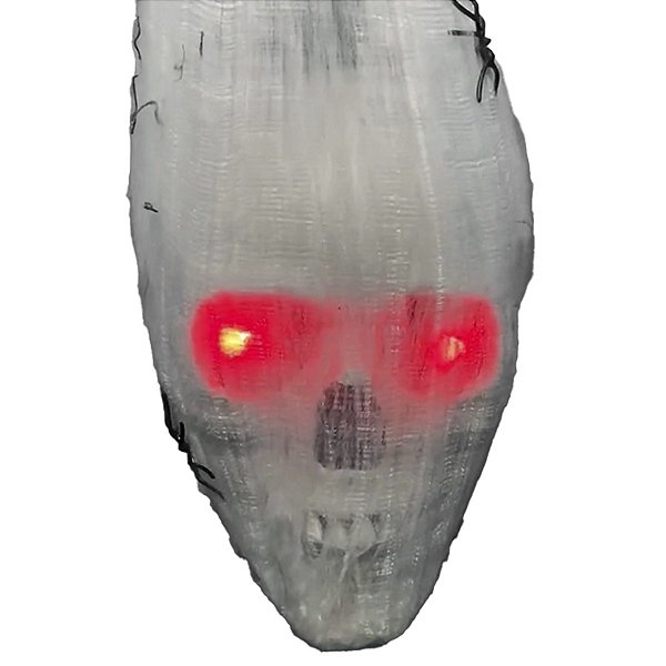Enfeite Decorativo Halloween - Caveira com Som e Luz - 1 unidade - Rizzo