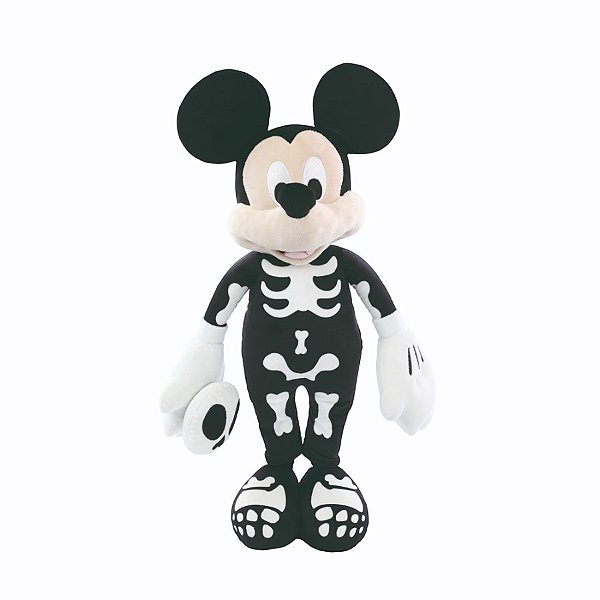 Pelucia Mickey Esqueleto - 59cm - Disney Original - 1 unidade - Cromus - Rizzo