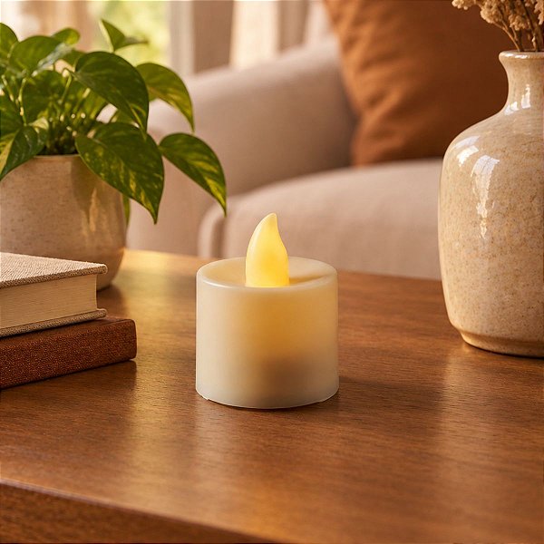 Vela de Led - Luz Amarelo - 1 unidade - Rizzo