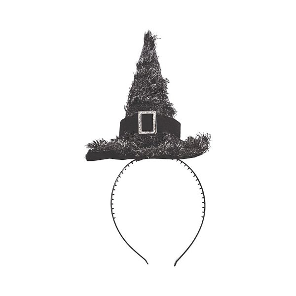 Tiara Bruxa Mia de Halloween - Preto - 27,5cm - 1 unidade - Cromus - Rizzo