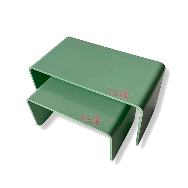 Kit Suporte para Doces Elevadores Fosco - Verde Menta - 2 unidades - Só Boleiras - Rizzo