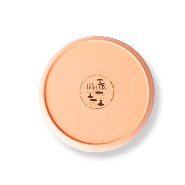 Tampo Cogumelo Fosco - 210mm - Pêssego - 1 unidade - Só Boleiras - Rizzo
