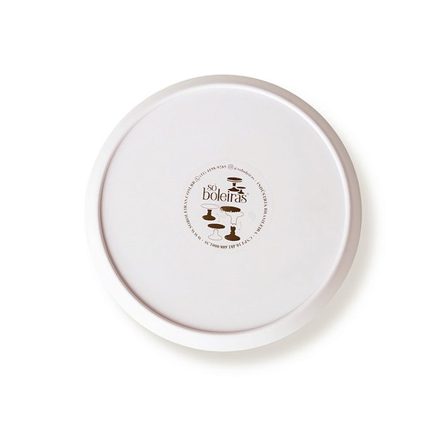 Tampo Cogumelo Fosco - 210mm - Off White - 1 unidade - Só Boleiras - Rizzo