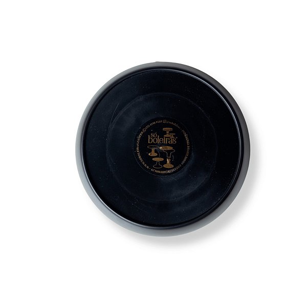 Tampo Cogumelo Fosco - 130mm - Preto - 1 unidade - Só Boleiras - Rizzo