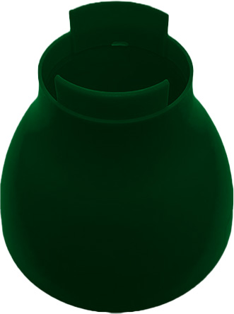 Pé Cogumelo - 185 - Verde Folha - 1 unidade - Só Boleiras - Rizzo