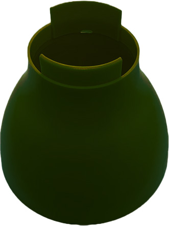 Pé Cogumelo - 185 - Verde Musgo - 1 unidade - Só Boleiras - Rizzo