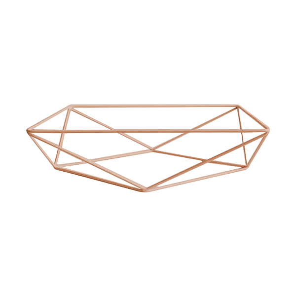 Aramado Triangular de Ferro - Cobre - 01 Unidade - Só Boleiras - Rizzo