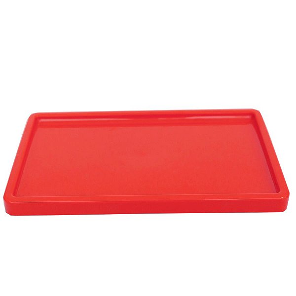 Bandeja Retangular 30x18cm Coral - 01 unidade - Só Boleiras - Rizzo Embalagens