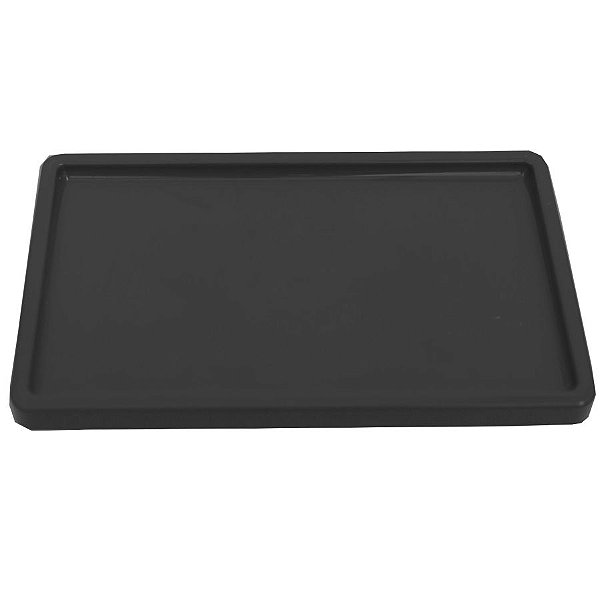 Bandeja Retangular 30x18cm Preto - 01 unidade - Só Boleiras - Rizzo Embalagens