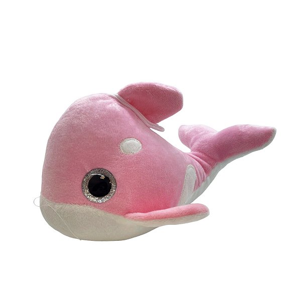 Baleia de Pelúcia - Rosa - 20cm - 1 unidade - Rizzo