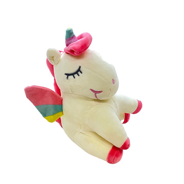 Unicórnio de Pelúcia - Creme - 22cm - 1 unidade - Rizzo