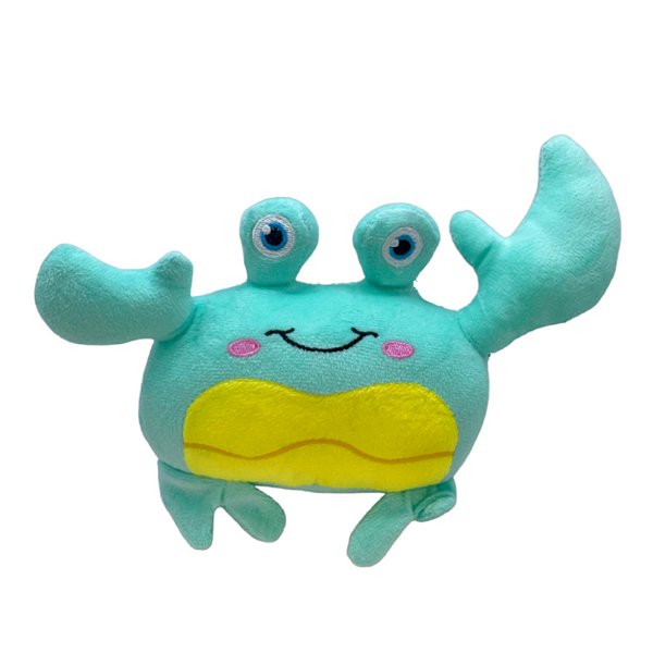 Carangueijo de Pelúcia - Verde Água - 26x16cm - 1 unidade - Rizzo