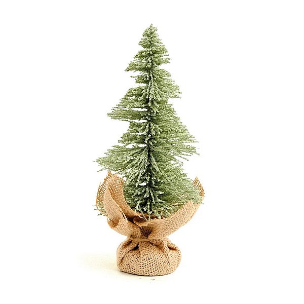 Topiaria de Natal - Nevada Base Juta - 25cm - 1 unidade - Cromus - Rizzo