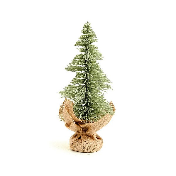 Topiaria de Natal - Nevada Base Juta - 22cm - 1 unidade - Cromus - Rizzo
