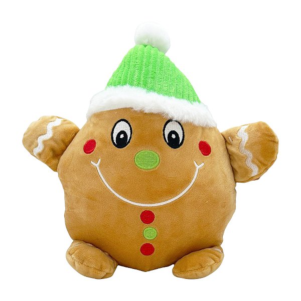 Biscoito com Chapéu Verde de Pelúcia - 25cm - 1 unidade - Rizzo