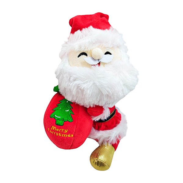 Papai Noel Vermelho de Pelúcia - 22cm - 1 unidade - Rizzo