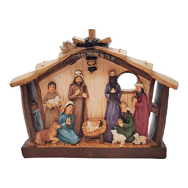 Enfeite de Natal em Resina - Presépio - 20x25cm - 1 unidade - Rizzo