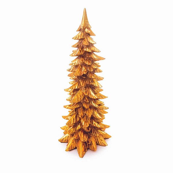 Enfeite de Natal - Pinheiro Dourado - 40cm - 1 unidade - Cromus - Rizzo