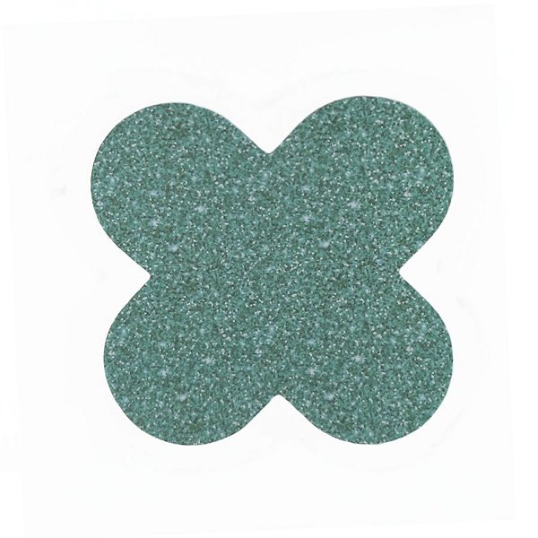 Forminha para doces 4 Pétalas Glitter Verde - 50 unidades -  NC Toys