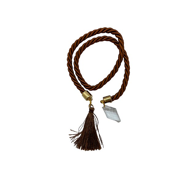 Cordão Decorativo - Marrom Pompom - 32cm - 1 unidade - Rizzo