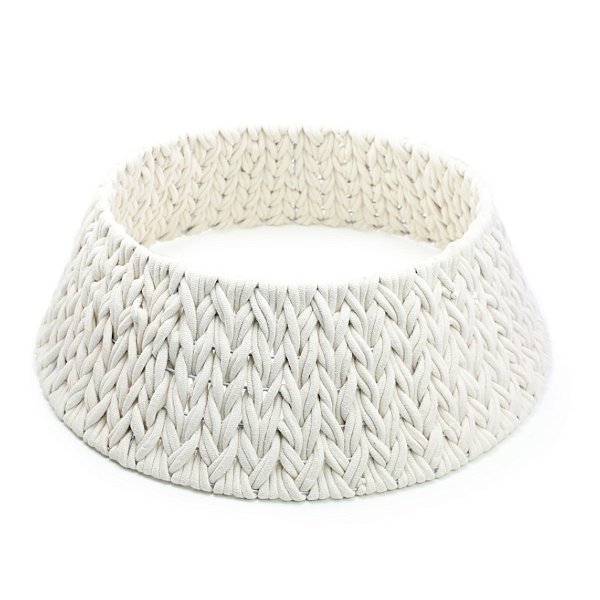 Saia Para Árvore de Natal Rígida - Branco - 70x70cm - 1 unidade - Cromus - Rizzo