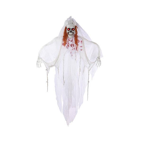 Enfeite Decorativo de Halloween - Caveira Denver com Luz - 150cm - 1 unidade - Cromus - Rizzo