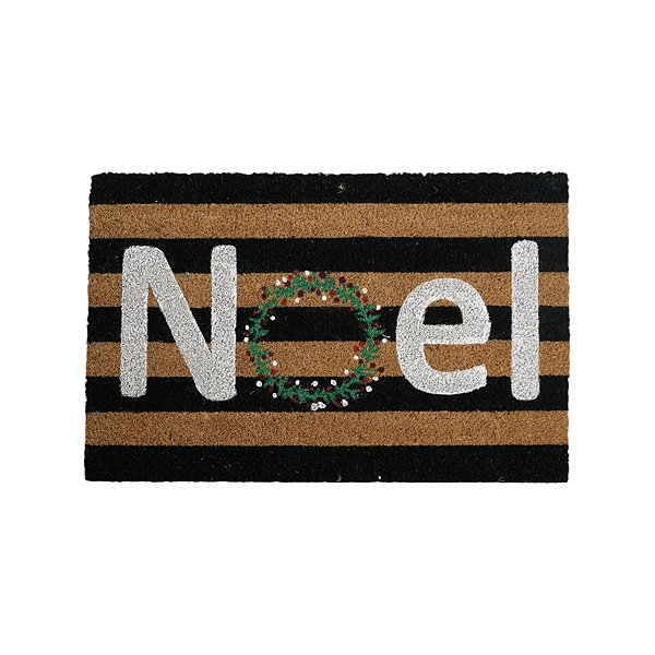 Capacho de Fibra - Listrado Noel - 60x40cm - 1 unidade - Cromus - Rizzo