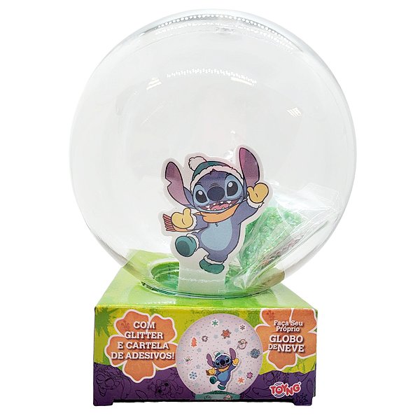 Globo de Neve Stitch - Faça Você mesmo - 13cm - 1 unidade - Rizzo