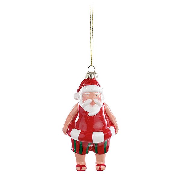 Enfeite para Pendurar Natal - Noel com Bóia - 12cm - 1 unidade - Cromus - Rizzo