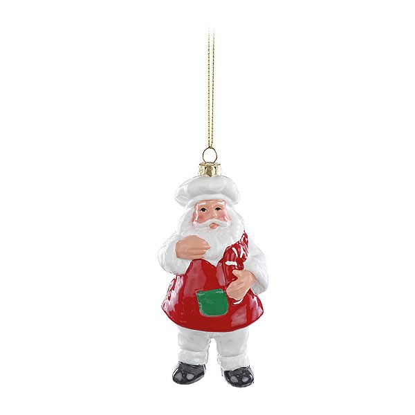 Enfeite para Pendurar Natal - Noel Chef - 13cm - 1 unidade - Cromus - Rizzo