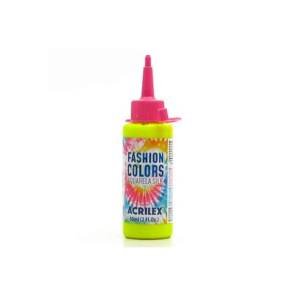 Tinta Aquarela Para Tecido 60ml - Amarelo Limão - 1 unidade - Acrilex - Rizzo