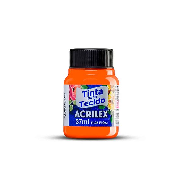 Tinta Flurescente Para Tecido 37ml - Amarelo Ouro - 1 unidade - Acrilex - Rizzo