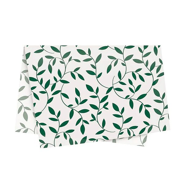 Papel de Seda - 49x69cm - Terrazo Verde  - 10 unidades - Cromus - Rizzo