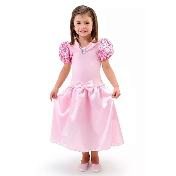 Fantasia Princesinha Rosa - 1 unidade - Anjo - Rizzo
