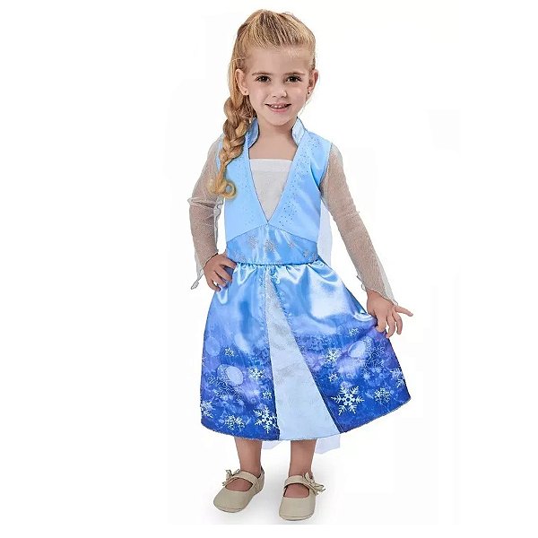 Fantasia Princesa Flocos de Neve Luxo - 1 unidade - Anjo - Rizzo