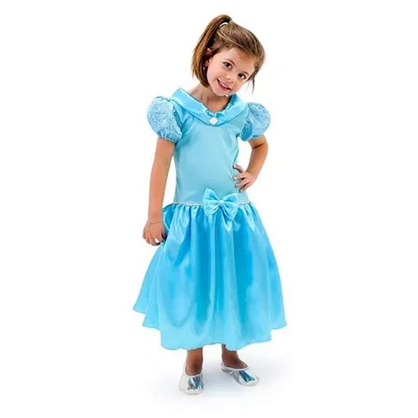 Fantasia Princesa Azul - 1 unidade - Anjo - Rizzo